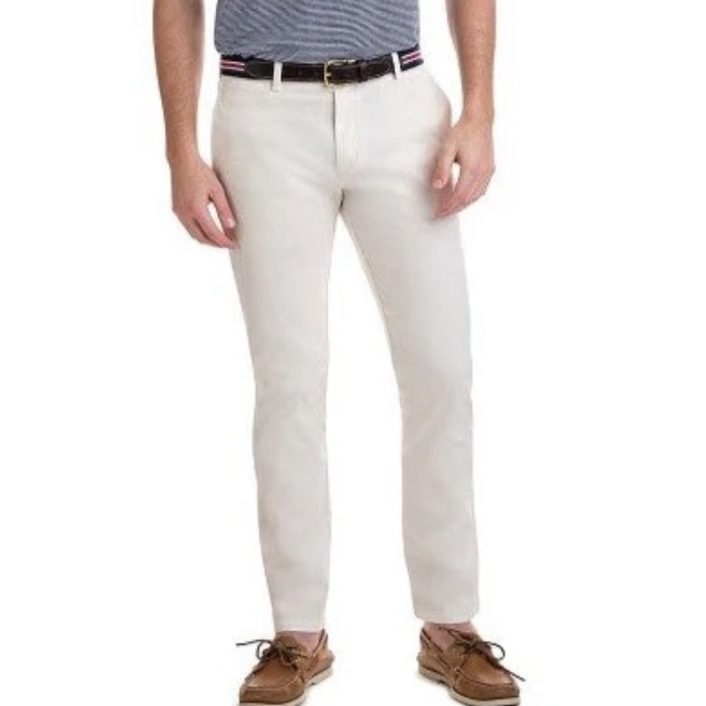 VINEYARD VINES Men’s BREAKER PANTS IN STONE size 34x34